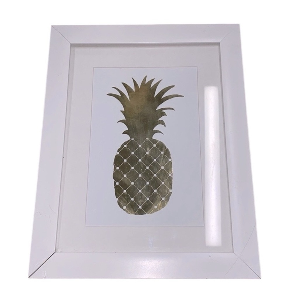 Hobby Lobby gold pineapple print